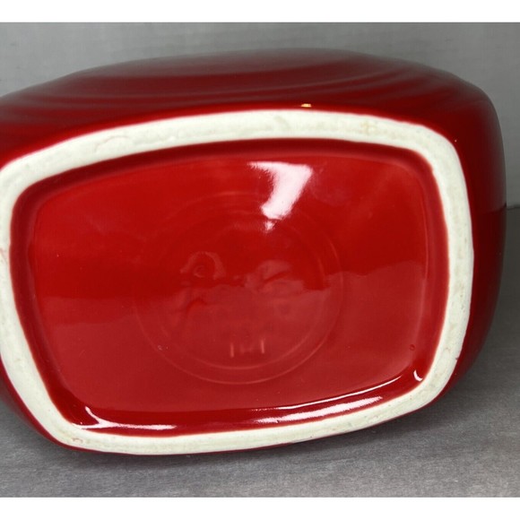 Fiesta Ware Scarlet Red Large 7.5" Disc Pitcher 67oz Homer Laughlin Made In USA - Picture 9 of 9